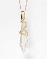 Thumbnail for your product : Rachel Zoe Faceted Pendant Necklace, 32"