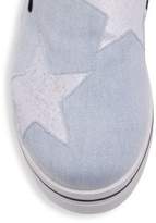 Thumbnail for your product : Stella McCartney Binx Denim Star Platform Sneakers