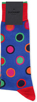 Thumbnail for your product : Duchamp Polka dot circle cotton socks - for Men