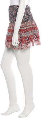 Ulla Johnson Silk Pleated Mini Skirt