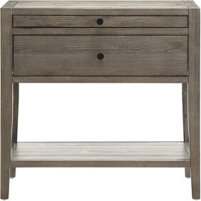 Red Barrel Studio Sunveil 1-Drawer Nightstand - Weathered Gray (Only Nightstand)