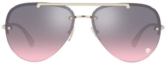 Versace Medusa Glam Aviator Sunglasses