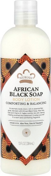 Nubian Heritage NubianHeritageBodyLotion,AfricanBlackSoap,13floz(384ml)