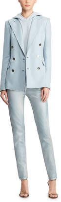 Ralph Lauren Collection 400 Matchstick Bleached & Metallic-Coated Jeans