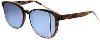 Christian Dior Blue & Brown Tortoise Line Oversize Sunglasses