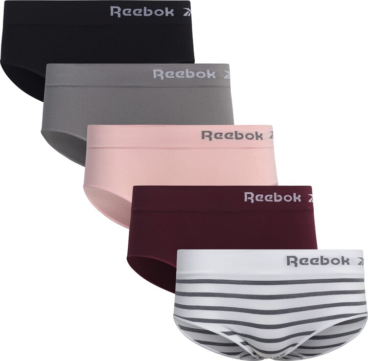 Reebok Womens Seamless Hipster Panties 5-Pack - ShopStyle Knickers