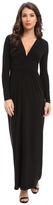 Thumbnail for your product : T-Bags 2073 Tbags Los Angeles Long Sleeve Deep-V Maxi