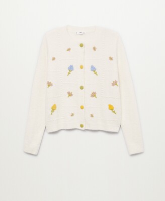mango flower cardigan