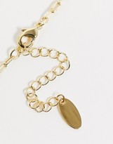 Thumbnail for your product : Orelia lariat necklace with coin pendant in gold plate