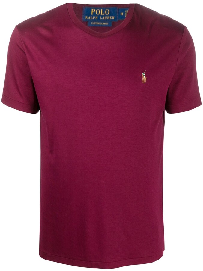 burgundy ralph lauren shirt