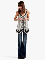 Thumbnail for your product : Lucky Brand Paisley Embroidered Tank