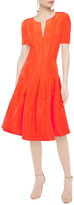 Thumbnail for your product : Oscar de la Renta Flared Duchesse Silk-satin Dress