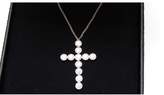 Thumbnail for your product : Tiffany & Co. Platinum Round Brilliant Diamond Cross Pendant Necklace