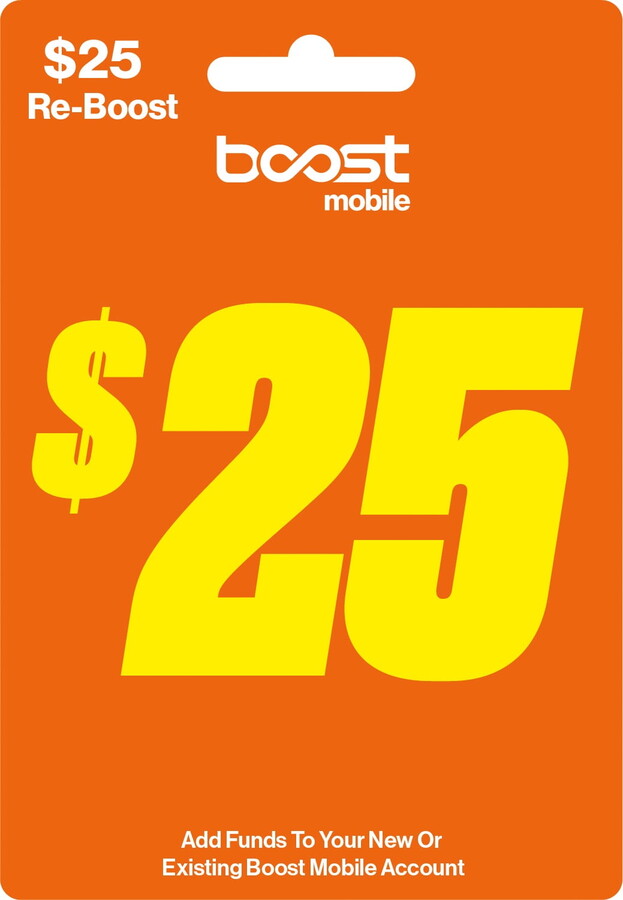 Boost Mobile $25 Direct Top Up