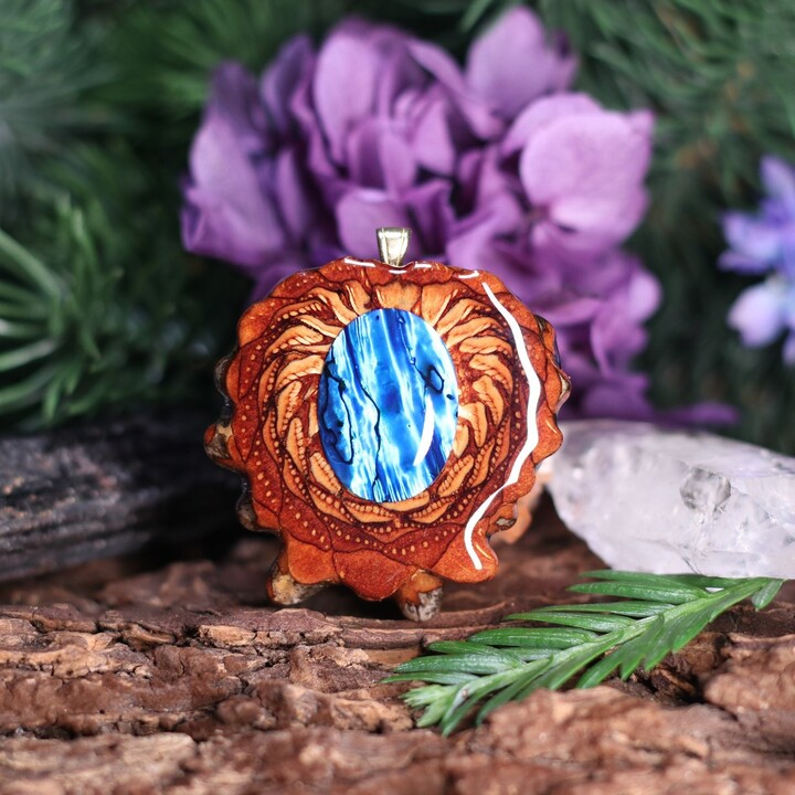 Etsy Blue Paua Shell | Medium Third Eye Pinecone