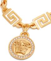 Thumbnail for your product : Versace Crystal Medusa-head Greca-chain Bracelet - Womens - Gold