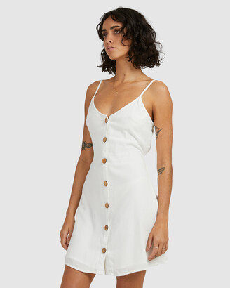Billabong Women's White Dresses - Sweet For Ya Dress - Size One Size, 6 at The Iconic