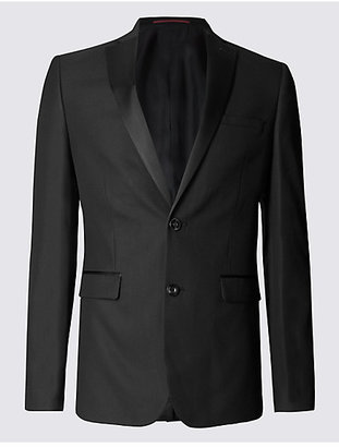 Limited Edition Black Textured Modern Slim Fit Jacket