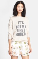 Thumbnail for your product : Haute Hippie 'It's Not My First Rodeo' Cotton & Cashmere Sweater