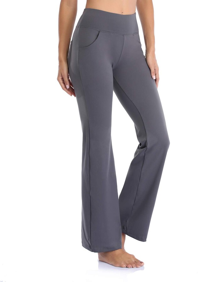 grey bootcut leggings