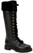 Thumbnail for your product : Aquatalia Joslyn Knee-High Faux Fur-Trimmed Leather Boots