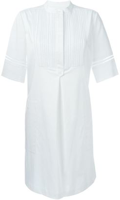 Vince open embroidery half sleeve dress - women - Silk/Cotton/Polyester/Spandex/Elastane - XL