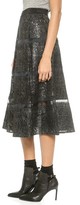 Thumbnail for your product : Rebecca Taylor Foil Lace Midi Skirt