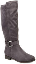 Thumbnail for your product : Journee Collection Womens Cate Wide Calf Stacked Heel Zip Riding Boots