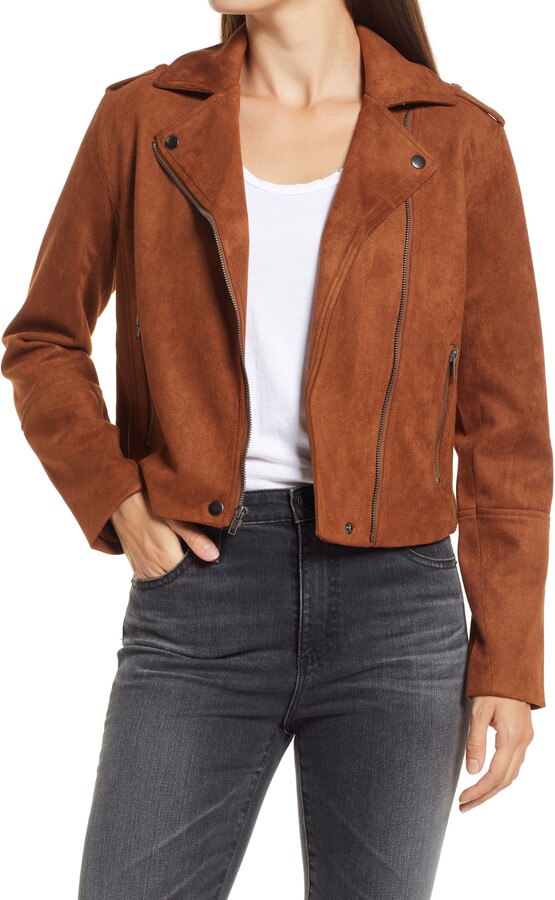 caramel suede jacket