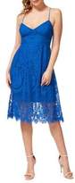 Thumbnail for your product : Dex Lace Cotton Blend Fit Flare Dress