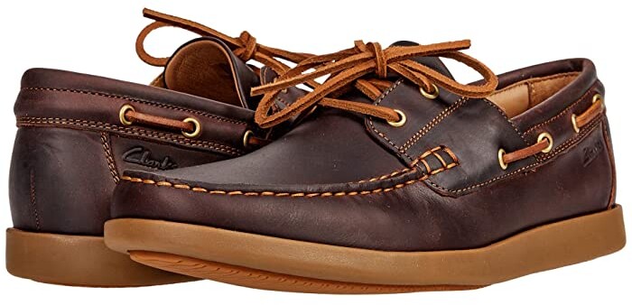 clarks men's medley sun leather boat shoes