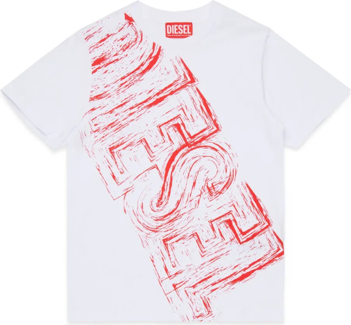 Diesel Kids Faded Logo-Print T-Shirt