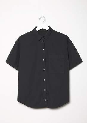 Save Khaki La Garçonne x Oversized Short Sleeve Shirt Black