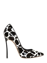 Thumbnail for your product : Casadei 120mm Patent Leather Spot Printed Pumps