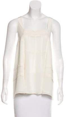 Elizabeth and James Sleeveless Pleated Top