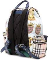 Thumbnail for your product : Burberry multicoloured logo archive scarf backpack