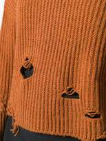 Thumbnail for your product : Pinko distressed knit jumper