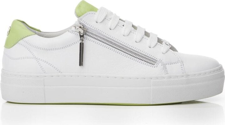 New Look Off White Leopard Print Trim Chunky Trainers ShopStyle