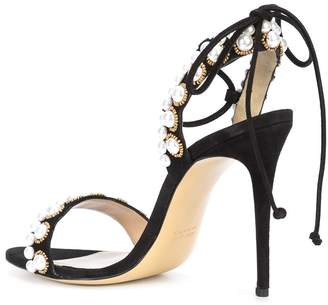 Monique Lhuillier pearl detail stiletto sandals