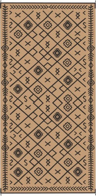Highland Dunes Durable Outdoor Area Rugs Polypropylene Patio Design Reversible & Portable