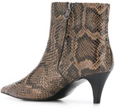 Thumbnail for your product : Ash Snake-Effect Ankle Boots
