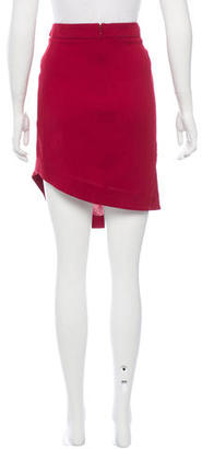 Balenciaga Asymmetrical Virgin Wool Skirt
