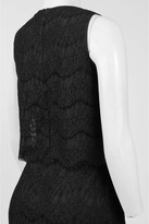 Thumbnail for your product : Anne Klein 10629662 Sleeveless Popover Scalloped Lace Crepe Dress