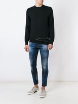 Thumbnail for your product : DSQUARED2 zip bottom knitted jumper
