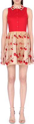 Alice + Olivia Cherry-Print Tulle Dress - for Women