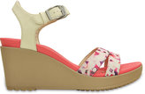 Thumbnail for your product : Crocs Leigh II Ankle Strap Graphic Womens Wedge Sandal