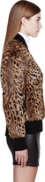 Thumbnail for your product : Veronique Branquinho Tan & Black Rabbit Fur Cheetah Print Sweater