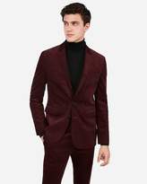 Thumbnail for your product : Express Extra Slim Burgundy Corduroy Suit Jacket