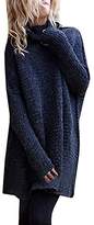 Thumbnail for your product : Rela Bota Womens Turtleneck Long Sleeve Oversized Loose Knit Cable Sweaters Pullover Tops