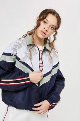Topshop Petite Embellished Windbreaker Jacket